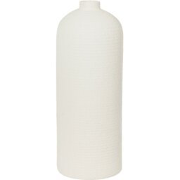 Harper Tall Textured Vase White - Wilko