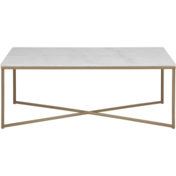 Florence Alisma White Marble Top Coffee Table - Furniture To Go - Wilko - thumbnail 3