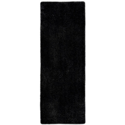 Homemaker Black Snug Plain Shaggy Rug 60 x 200cm - Wilko