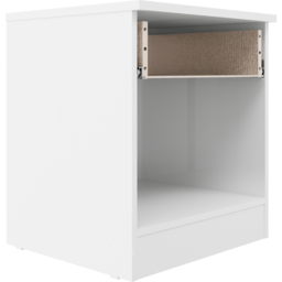Seconique Denver Single Drawer White and Blue Gloss Bedside Table - White/Blue Gloss - Wilko - thumbnail 6