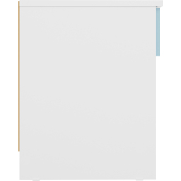 Seconique Denver Single Drawer White and Blue Gloss Bedside Table - White/Blue Gloss - Wilko - thumbnail 7