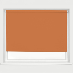 Caecus Blackout Roller Blinds Burnt Orange 150cm x 120cm - Wilko