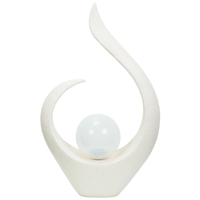 ValueLight Abstract White Outdoor Solar Decorative Light - Size: 59 x 37 x 14cm - ValueLights - Wilko - image 1