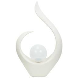ValueLight Abstract White Outdoor Solar Decorative Light - Size: 59 x 37 x 14cm - ValueLights - Wilko