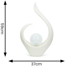 ValueLight Abstract White Outdoor Solar Decorative Light - Size: 59 x 37 x 14cm - ValueLights - Wilko - thumbnail 7