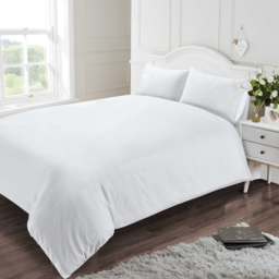 Rapport Home King White 400 Thread Count Cotton Percale Quilt Cover - Wilko - thumbnail 3