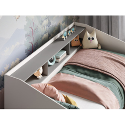 Flair Leni White 2 Drawer 3 Shelves Day Bed - Size: Single - Wilko - thumbnail 4
