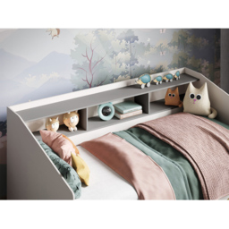 Flair Leni White 2 Drawer 3 Shelves Day Bed - Size: Single - Wilko - thumbnail 3