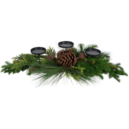 Pinecone and Bells Candle HolderGreen - Amber Charm - Wilko - thumbnail 3