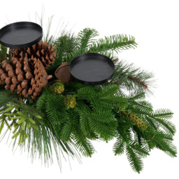 Pinecone and Bells Candle HolderGreen - Amber Charm - Wilko - thumbnail 4
