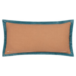 Paoletti Casa Rose and French Blue Embroidered Cushion - Size: 60 x 30cm - Multi - Wilko - thumbnail 3