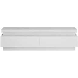 Lyon 2 Drawer White High Gloss LED TV Cabinet - Size: 42 x 146.1 x 41.7cm - Multi - Furniture to Go - Wilko - thumbnail 4
