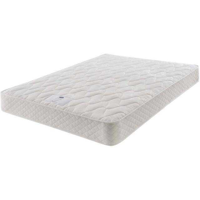 Silentnight Essentials King Size Open Coil Spring Memory Foam Mattress - White - Wilko - image 1