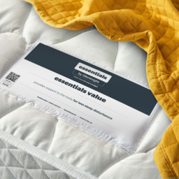 Silentnight Essentials King Size Open Coil Spring Memory Foam Mattress - White - Wilko - thumbnail 7