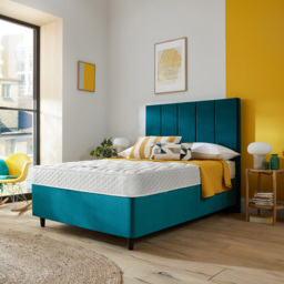 Silentnight Essentials King Size Open Coil Spring Memory Foam Mattress - White - Wilko - thumbnail 3