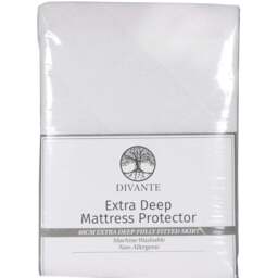 Divante Double White Extra Deep Mattress Protector - Wilko - thumbnail 1