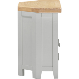 Seconique Windsor 2 Door Pebble Grey and Oak Corner TV Unit - Size: 65 x 80 x 40cm - Pebble Grey/Oak - Wilko - thumbnail 7