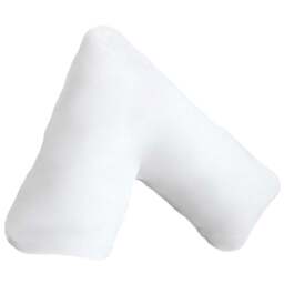 Serene Hotel Filled V-Shape Pillow 50 x 75cm - Size: Single - White - Wilko - thumbnail 1