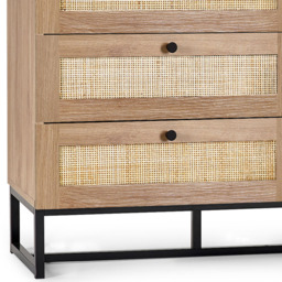 Julian Bowen Padstow 6 Drawer Oak Chest of Drawers - Brown - Wilko - thumbnail 6