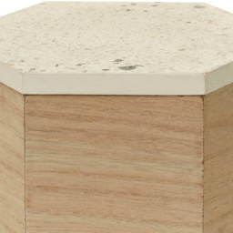 Premier Housewares White Large Mimo Trinket Box - Size: 16 x 18 x 11cm - Wood - Wilko - thumbnail 7