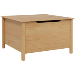 vidaXL Hill 5 Drawer Honey Brown Solid Pine Wood Coffee Table - Size: 49 x 79.5 x 79.5cm - Wilko - thumbnail 5