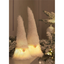 St Helens LED Nose Sitting Lucas Gonk Decoration - Size: 190 x 80 x 80cm - White - Wilko - thumbnail 4