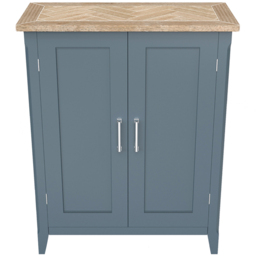 Baumhaus Signature 2 Door Blue Shoe Storage Cabinet - Wilko - thumbnail 4