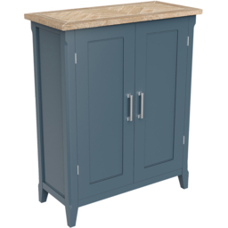 Baumhaus Signature 2 Door Blue Shoe Storage Cabinet - Wilko - thumbnail 3
