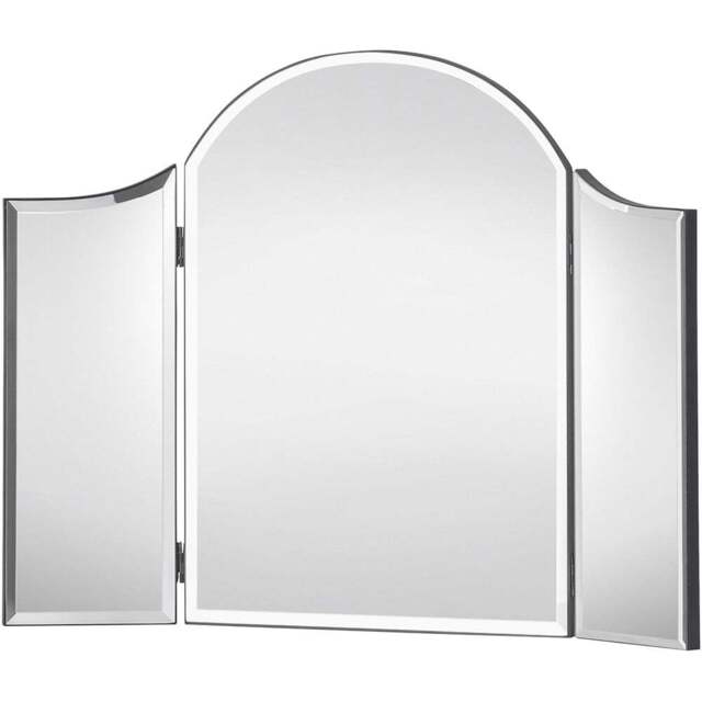 Julian Bowen Canto Curved Dressing Table Mirror - Size: 65 x 50cm - Clear - Wilko - image 1