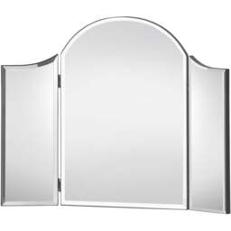 Julian Bowen Canto Curved Dressing Table Mirror - Size: 65 x 50cm - Clear - Wilko - thumbnail 1