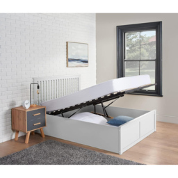 Home Treats Double White Wooden Ottoman Bed - Wilko - thumbnail 7