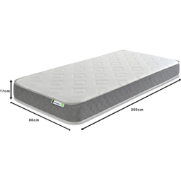Starlight Beds Jump n Tac European Small Single Grey Memory Foam and Spring Mattress - Wilko - thumbnail 7
