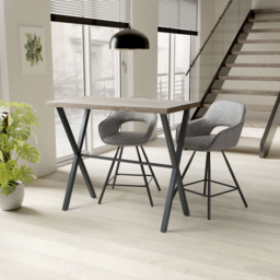 Brevik Breakfast Bar Table Antique Pine Effect - Size: 2 Seater - Brown - Wilko - thumbnail 3