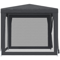 vidaXL 2.5 x 2.5m Anthracite Party Tent with 4 Mesh Sidewalls - Grey - Wilko - thumbnail 5