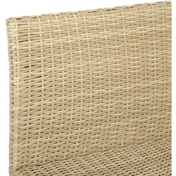 HGD Thalia 8 Seater Natural and White Rattan Garden Corner Dining Sofa Set with Glass Table - Wilko - thumbnail 7