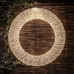 The Christmas Centre 15000 Warm White LED Micro Lights Pre-Lit Gold Light-Up Wreath 116cm - Size: 116 x 116 x 22cm - Wilko - thumbnail 6