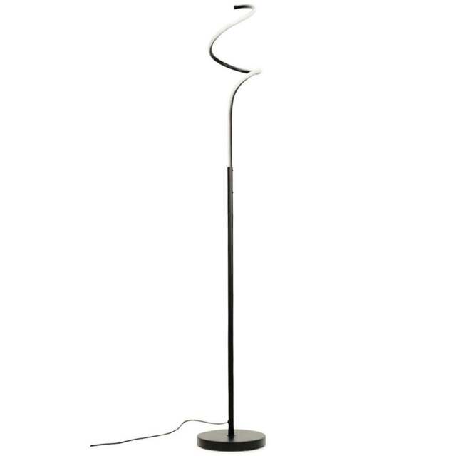 ValueLights Infinity Black Single Twist Integrated LED Floor Lamp - Size: 140 x 28 x 22cm - Wilko - image 1