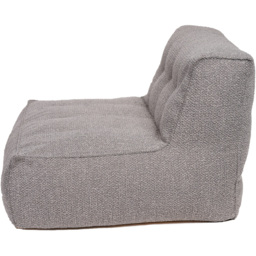 Kaikoo Grey Quilting Boucle Lounger - Size: Single Seater - Wilko - thumbnail 6