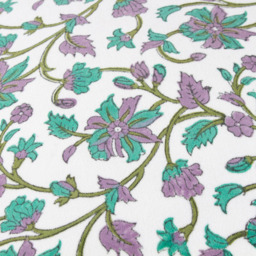 Paoletti Mentera Oasis Green Lilac Floral Velvet Cushion - Size: 50 x 50 cm - Wilko - thumbnail 6