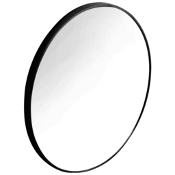 Nordic Wall Hanging Bathroom Mirror 50cm - Size: 50 x 50 x 3.5cm - Black - Living and Home - Wilko - thumbnail 4