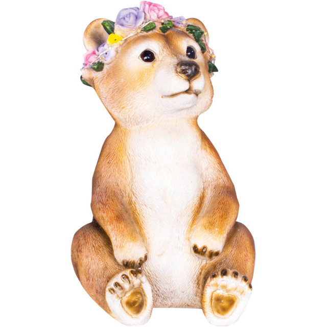 St Helens Female Light Up Bear Ornament - Size: 2.93x2.03x2.12cm - Brown - Wilko - image 1