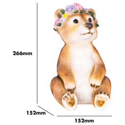 St Helens Female Light Up Bear Ornament - Size: 2.93x2.03x2.12cm - Brown - Wilko - thumbnail 5