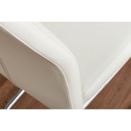 Furniturebox Lucia Fontant 6 Seater Dining Set Black Gloss White and Chrome - Wilko - thumbnail 7