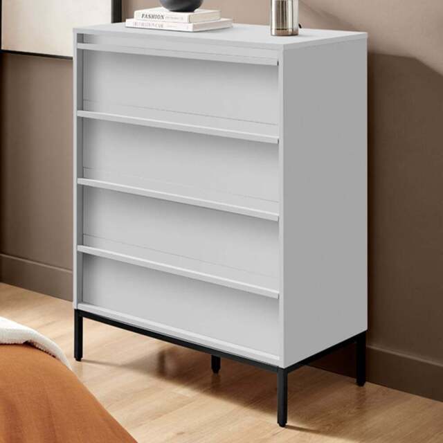 Furniturebox Sval 4 Drawer Off White Chest of Drawers - Wilko - image 1