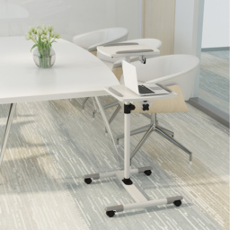 ProperAV Mobile Desk Workstation and Projector Trolley White - Size: 12 x 51 x 70cm - Wilko - thumbnail 5