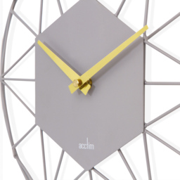 Acctim Alva Owl Grey Metal Wire Clock - Size: 4.5 x 30 x 30cm - Wilko - thumbnail 5