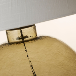 Lighting Collection Dutton Green Glass Table Lamp - Size: 52 x 50 x 50cm - Green and Gold - Wilko - thumbnail 5