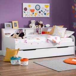 Julian Bowen Grace White Daybed with Ellie Underbed - Size: Single - Wilko - thumbnail 1