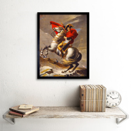 Wee Blue Coo France Emperor Napoleon Bonaparte Alps Horse Framed Wall Art Print 30 x 41cm - Size: 43.3 x 33.3 x 1.5cm - Brown - Wilko - thumbnail 3