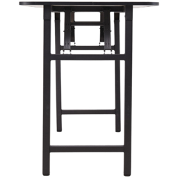 Living and Home 4 Seater Black Marble Foldable Dining Table with Adjustable Feet - Wilko - thumbnail 4